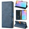thumbnail image 1 of ELEHOLD for iPhone 16 Case,Business Premium Folio PU Leather Magnetic Closure Card Holder Kickstand Shockproof Protective Wallet Case for iPhone 16,Blue, 1 of 5
