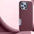 thumbnail image 1 of ELEHOLD for iPhone 16 Case, Compatible with Mag Safe Accessory Stylish Litchi Leather Soft Fiber Lining Lip Screen Protection Shockproof Case for iPhone 16,Winered, 1 of 9