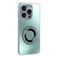 thumbnail image 1 of ELEHOLD for iPhone 16 Case, Invisible Ring Kickstand Compatible with Magsafe Accessory Luxury Plating Shockproof Protective Phone Case for iPhone 16,Green, 1 of 8