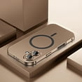 thumbnail image 1 of ELEHOLD for iPhone 16 Plus Case, Compatible with Mag Safe Accessory,Luxury Slim Fit Rugged Security Lock Shockproof Anti-Scratch Case with Lens Protector for iPhone 16 Plus,Desertgold, 1 of 5