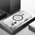 thumbnail image 1 of ELEHOLD for iPhone 16 Plus Case, Compatible with Mag Safe Accessory,Luxury Slim Fit Rugged Security Lock Shockproof Anti-Scratch Case with Lens Protector for iPhone 16 Plus,Titaniumsilver, 1 of 5