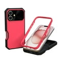 thumbnail image 1 of ELEHOLD for iPhone 16 Plus Case ,Compatible with Mag-Safe Accessory Military Protection Heavy-Duty Rugged Shockproof Case with Lens Protector  for iPhone 16 Plus,Rose, 1 of 5