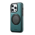 thumbnail image 1 of ELEHOLD for iPhone 16 Plus Case,Compatible with Mag Safe Accessory Ring Holder Kickstand Luxury Elegant Leather Slim Classic Thin Protective Cover  for iPhone 16 Plus,Blue, 1 of 7