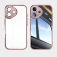 thumbnail image 1 of ELEHOLD for iPhone 16 Plus Case, Slim Clear Non-Yellowing Shockproof Anti-Scratch Hard Back Cover Rugged with Camera Lens Protector Case for iPhone 16 Plus,Pink, 1 of 6