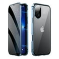 thumbnail image 1 of ELEHOLD for iPhone 16 Plus Privacy Case, Anti-Peeping Double Metal Side Clear Tempered Glass Privacy Screen Protector Anti-Fall Shockproof Powerful Magnetic Case for iPhone 16 Plus ,Blue, 1 of 10