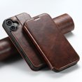 thumbnail image 1 of ELEHOLD for iPhone 16 Plus Wallet Case Premium Leather with Card Slots Kickstand Function Magnetic Absorption Compatible with Mag Safe Charging Shockproof Protective Case,Khaki, 1 of 6