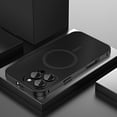 thumbnail image 1 of ELEHOLD for iPhone 16 Pro Case, Compatible with Mag Safe Accessory,Luxury Slim Fit Rugged Security Lock Shockproof Anti-Scratch Case with Lens Protector for iPhone 16 Pro,Titaniumblack, 1 of 5