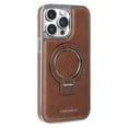 thumbnail image 1 of ELEHOLD for iPhone 16 Pro Case, Luxury Soft PU Leather Magnetic Invisible Ring Stand Military Drop Shockproof Non-Slip Protective Phone Case for iPhone 16 Pro, Darkbrown, 1 of 9