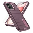 thumbnail image 1 of ELEHOLD for iPhone 16 Pro Hybrid Rugged Case with HD Screen Protector,Dual Layer Hard Protective Invisible Kickstand Non-Slip Drop-Proof Shockproof Anti-Scratches Heavy Duty Cover,Purple+Pink, 1 of 6