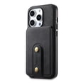 thumbnail image 1 of ELEHOLD for iPhone 16 Pro Max Case,Retro PU Leather Compatible with Mag Safe Accessory Detachable Card Holder  Kickstand Shockproof Wallet Phone Case for iPhone 16 Pro Max,Black, 1 of 7