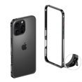 thumbnail image 1 of ELEHOLD For iPhone 16e Case,No Len Cap, Metal Frame Heat Dissipation Net Rugged Shockproof Bumper Frame Phone Case Cover For iPhone 16e,Black, 1 of 8
