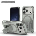 thumbnail image 1 of ELEHOLD for iPhone 17 Pro Rugged Case,Hybrid Hard PC Silicone Magnetic Rugged Stand Cover Compatible with Mag Safe Accessories Heavy Duty Shockproof Protective Phone Case,Grey, 1 of 6