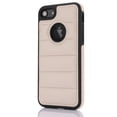 thumbnail image 1 of ELEHOLD for iPhone 7 / 8 / SE 2022 & 2020 Leather Case Luxury Premium PU Leather Logo Cutout View Full Coverage Slim Lightweight Non-Slip Shockproof Protective Case,apricot, 1 of 6