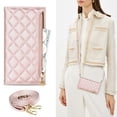 thumbnail image 1 of ELEHOLD for iPhone 7 / 8 / SE 2022 & 2020 Wallet Case,Card Slot Zipper Purse Adjustable Crossbody Strap Stand Function PU Leather Shockproof Wallet Case, rosegold, 1 of 6