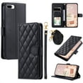 thumbnail image 1 of ELEHOLD for iPhone 7 / 8 / SE 2022 & 2020 Wallet Crossbody Case PU Leather Cover with Card Slots Magnetic Clasp Kickstand Detachable Wriststrap Shoulder Strap Flip Shockpoof Cover,black, 1 of 8