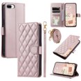 thumbnail image 1 of ELEHOLD for iPhone 7 / 8 / SE 2022 & 2020 Wallet Crossbody Case PU Leather Cover with Card Slots Magnetic Clasp Kickstand Detachable Wriststrap Shoulder Strap Flip Shockpoof Cover,rosegold, 1 of 8