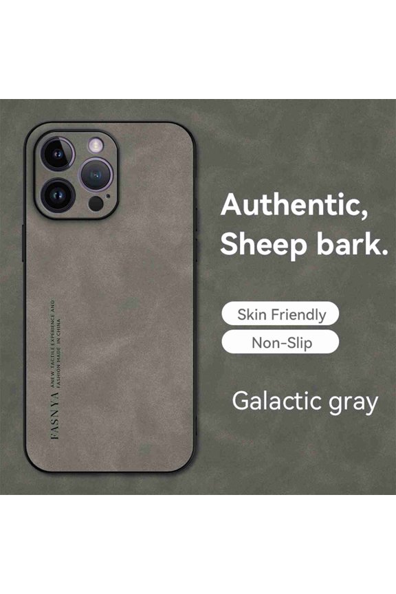 for iPhone 7 / iPhone 8 / SE 2022 & 2020 Classic Business Case Shockproof Luxury Soft Premium PU Leather Slim Business Style with Wireless Charging Back Protective Cover, gray