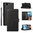 thumbnail image 1 of ELEHOLD for iPhone 8 Plus/7 Plus Flip Folio Wallet Case with Credit Card Holders Magnetic Clasp Kickstand Function Wrist Lanyard Premium PU Leather Shockproof Protective Cover,black, 1 of 8