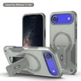thumbnail image 1 of ELEHOLD for iPhone Air Rugged Case,Hybrid Hard PC Silicone Magnetic Rugged Stand Cover Compatible with Mag Safe Accessories Heavy Duty Shockproof Protective Phone Case,Grey, 1 of 7
