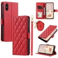 thumbnail image 1 of ELEHOLD for iPhone XS/X Wallet Crossbody Case PU Leather Cover with Card Slots Magnetic Clasp Kickstand Detachable Wriststrap Shoulder Strap Flip Shockpoof Cover,red, 1 of 1