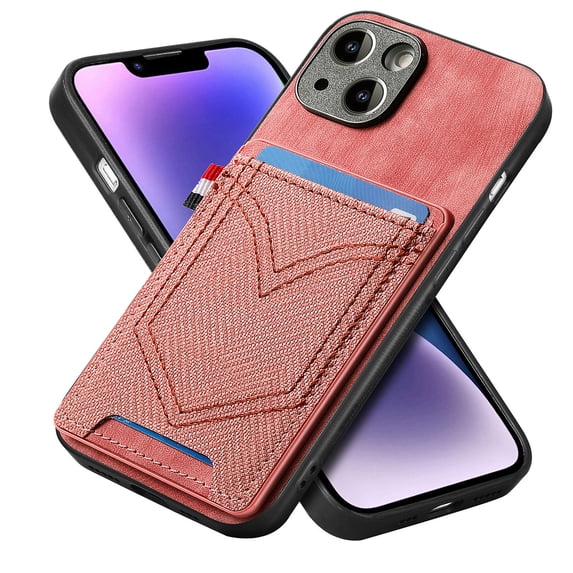 ELEHOLD for iPhone XS/X, Wallet Phone Case,Slim Leather Shockproof Lens Protector with Card Slot Anti-Scratch Case Cover,Support Magnetic Car Mount, pink