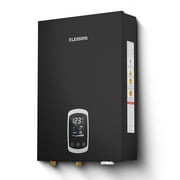 ELEISIOS Electric Tankless Water Heater,240V Electric Water Heater,18kW Tankless Water Heater,Instant Water Heater for Shower with LED Display,Self Modulates to Save Energy Use,Black