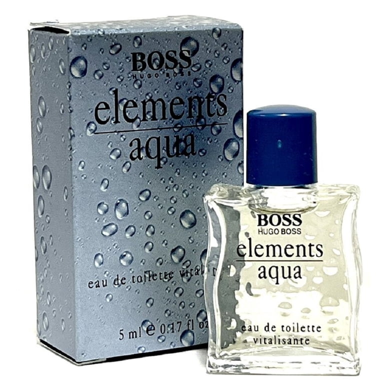 ELEMENTS AQUA * Hugo Boss 0.17 oz / 5 ml Miniature EDT Men Cologne