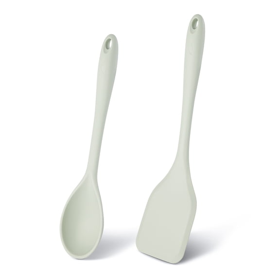 Elements by Thyme & Table 2-Piece Silicone Utensil Set - Green