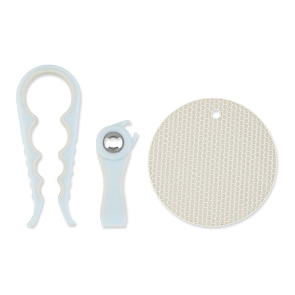 Elements by Thyme & Table 3-Piece Jar & Bottle Opener Set - Blue