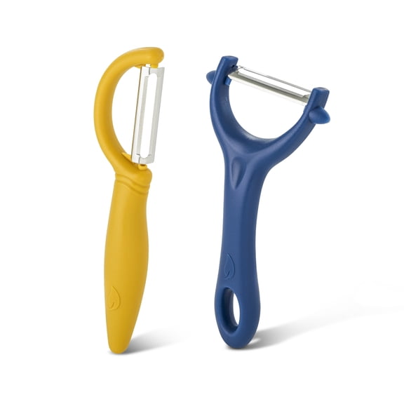 Elements by Thyme & Table Set of 2 Peelers - Blue