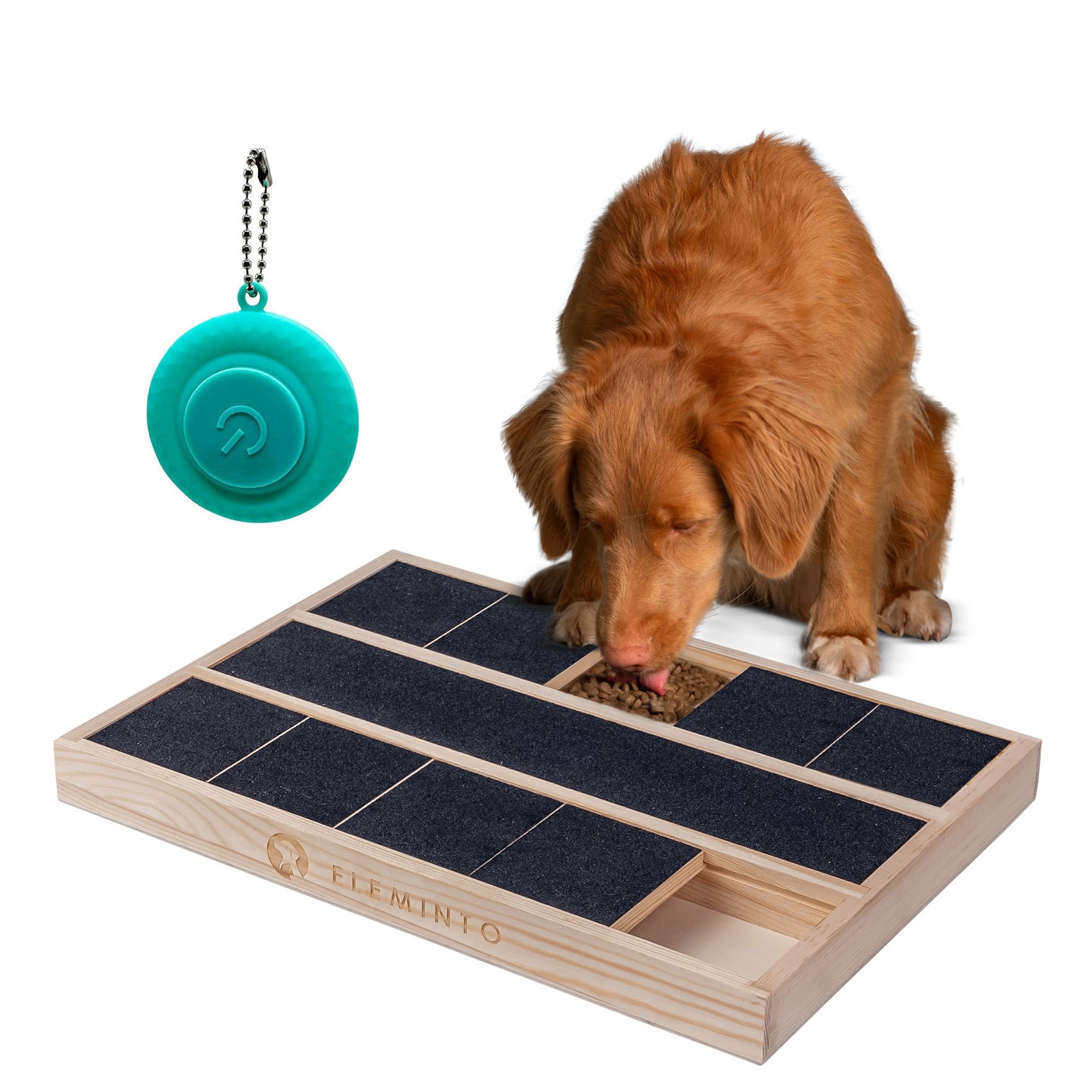 Premium Dog Nail Scratch Pad (with Treat Box) - Scratch Square Dog Nail File Toy