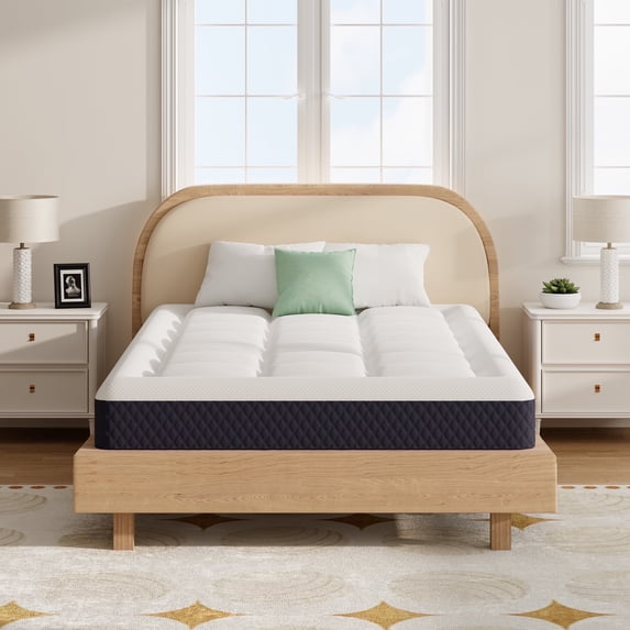 ZUNMOS 14-Inch Twin Cooling Gel Memory Foam Mattress - Medium Firm Pillow Top for Kids & Adults, CertiPUR-US Certified