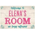 thumbnail image 1 of ELENA'S Room Kids Bedroom Sign Gift 8x12 Metal Sign 108120089067, 1 of 1