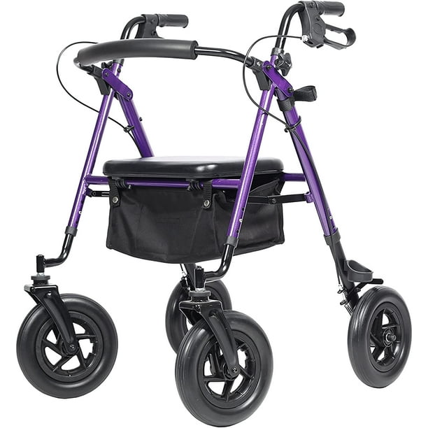 ELENKER All-Terrain Rollator Walker with 10” Rubber Wheels for  ELENKER 10\