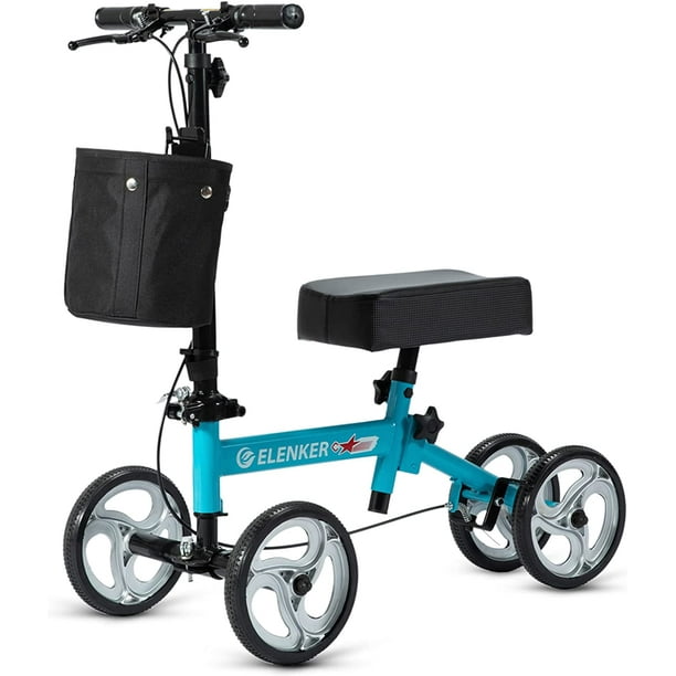 ELENKER Economy Knee Scooter, Steerable Knee Walker, Foldable Knee