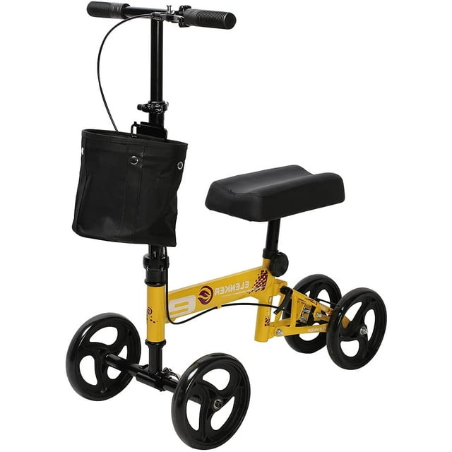 ELENKER Economy Knee Scooter, Steerable Knee Walker, Foldable Knee