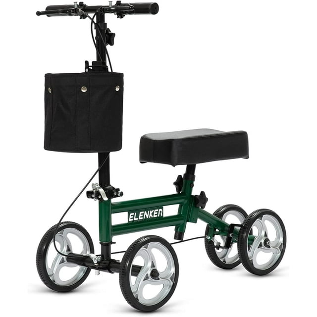 ELENKER Folding Knee Walker, Lightweight Knee Scooter for Ankle & Foot