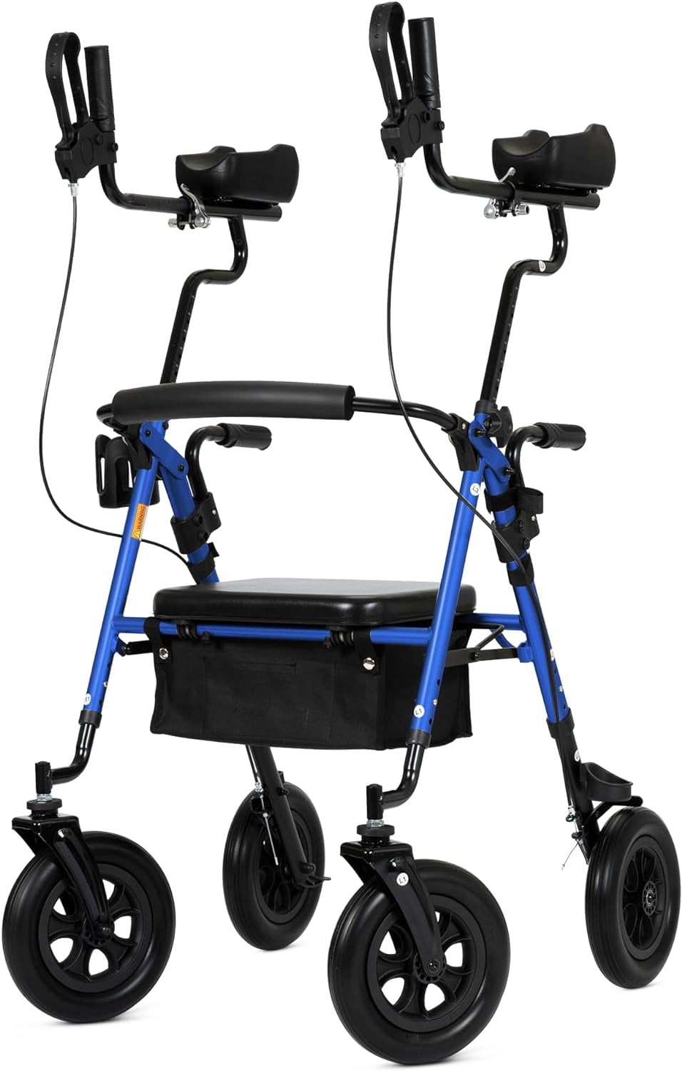 ELENKER Upright Rollator Walker, AllTerrain Stand Up Rolling Walker