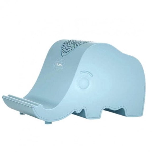 BLUE TOOTH SPEAKER AND CELL PHONE STAND ELEPHANT BLUE