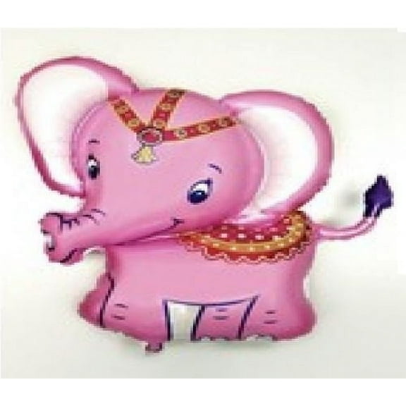 ELEPHANT Pink Jungle Safari ZOO Girl Baby Shower Party 31" ANIMAL Mylar BALLOON