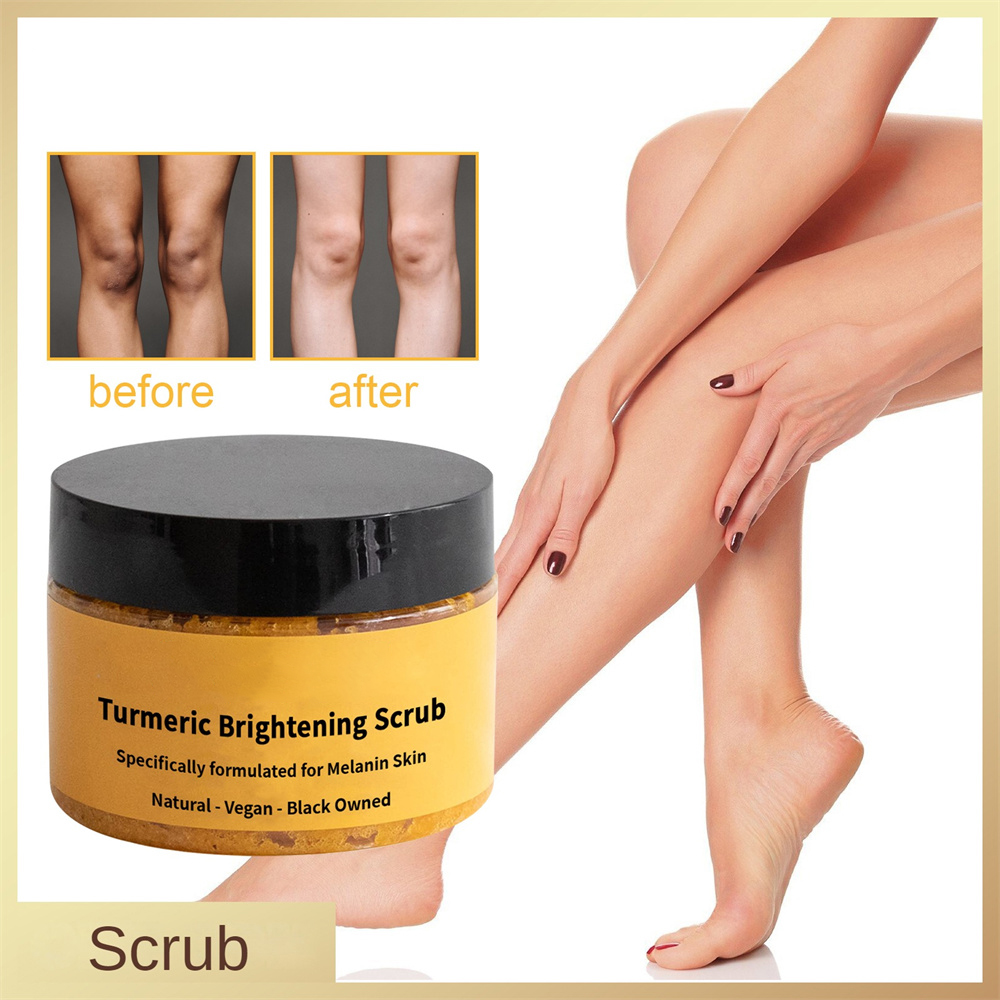 ELES Turmeric Brightening Scrub for Dark Spots Body Scrub Exfoliation