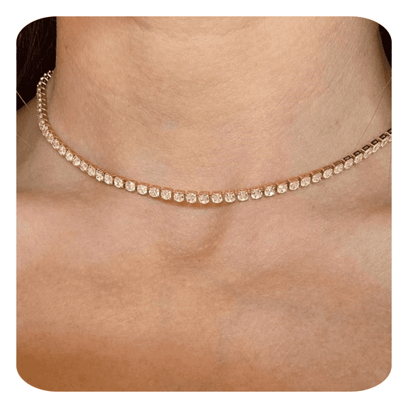 ELESMILO Layered Necklaces for Women Non Tarnish- Chunky 14k Gold Plated Herringbone/Snake/Rope/Box/Cuban Link Chain Waterproof Layering Stack Choker Necklace Trendy Dainty Tarnish Free Jewelry Set