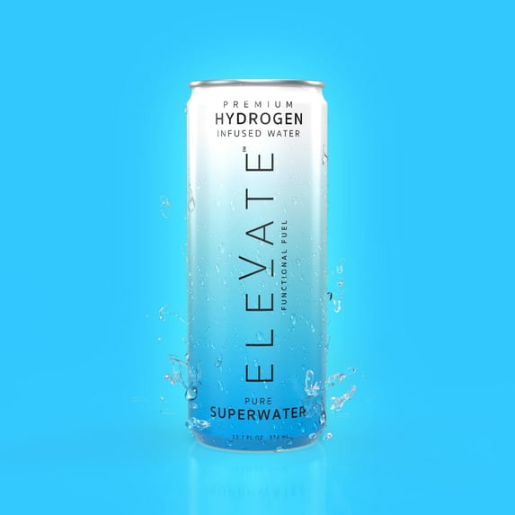 ELEVATE SuperWater – Hydrogen-Infused Antioxidant Water for Post-Workout Recovery, Hydration, Focus & Metabolic Support (24-Pack)