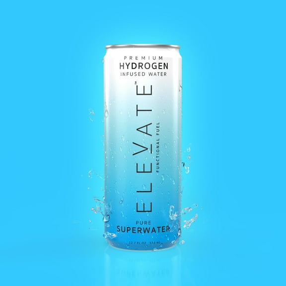 ELEVATE SuperWater  Hydrogen-Infused Antioxidant Water for Post-Workout Recovery, Hydration, Focus & Metabolic Support (12-Pack)