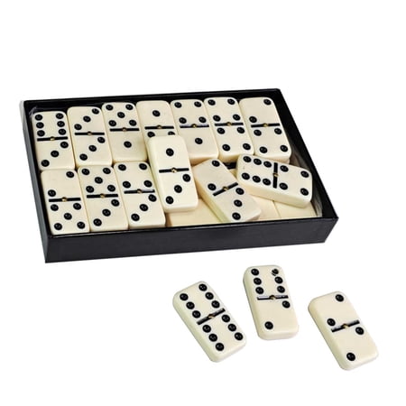 ELEVATE YOUR GAME NIGHT WITH DOUBLE 6 IVORY JUMBO DOMINOES FEATURING BUILT-IN SPINNERS FOR ENHANCED FUN AND STRATEGY | CLASSIC GAME DOMINOES |