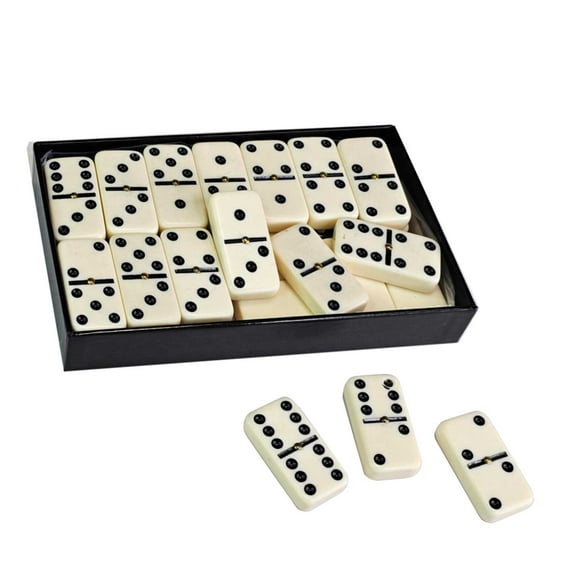 Walmart Double 6 Ivory Jumbo Domino Playing Set with Spinners for Kids ...