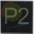 thumbnail image 1 of ELEVATOR FLOOR NUMBER P2 SIGN- ELEVATOR JAMB PLATE FLOOR parking 2 SIGN (BLACK BACKROUND ,CAST IRON ,4X4 INCH)-THE IRON MAN LINE(ref062022), 1 of 4