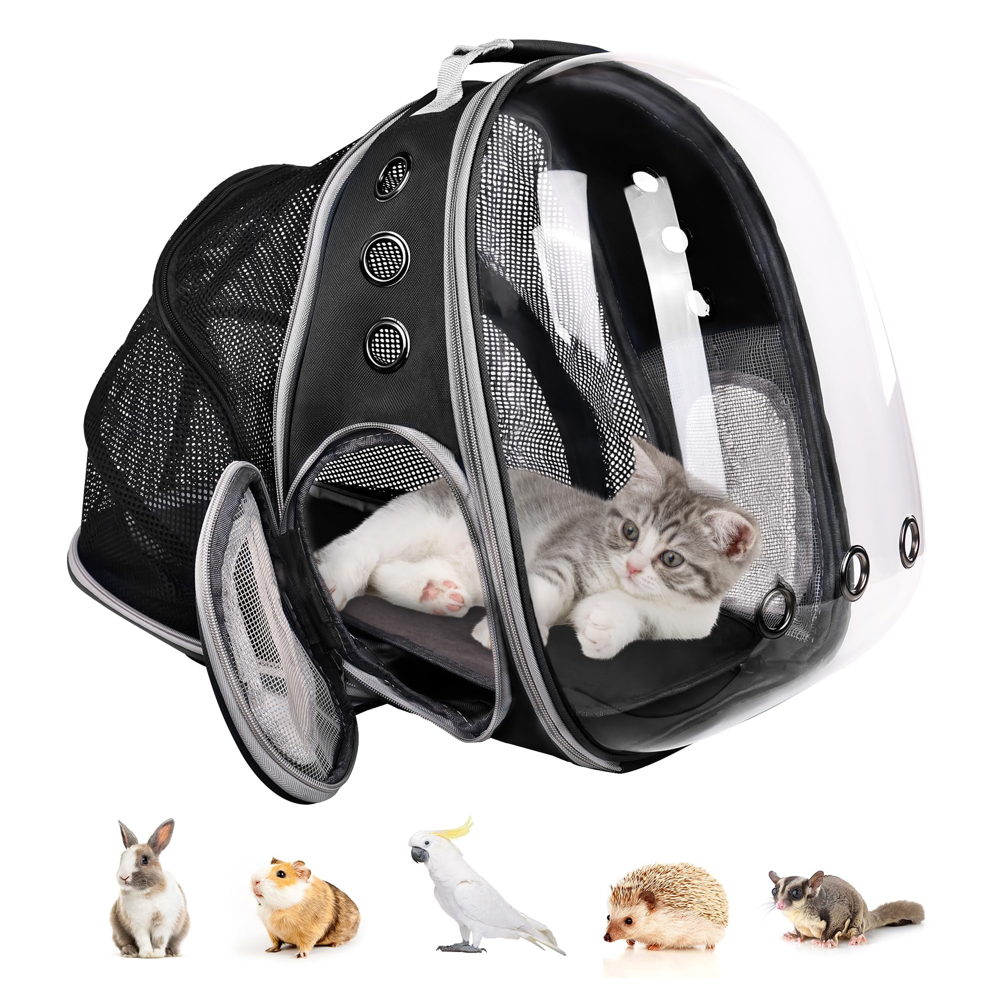 ELEVON Cat Backpack Carrier, Expandable Puppy Bubble Backpack, Airline