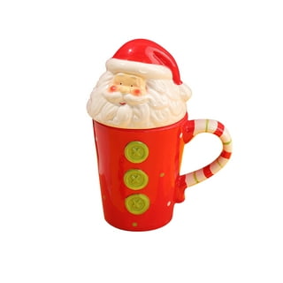 Santa's Coming 14oz Ceramic Camper Mug from Elf the Movie – Red