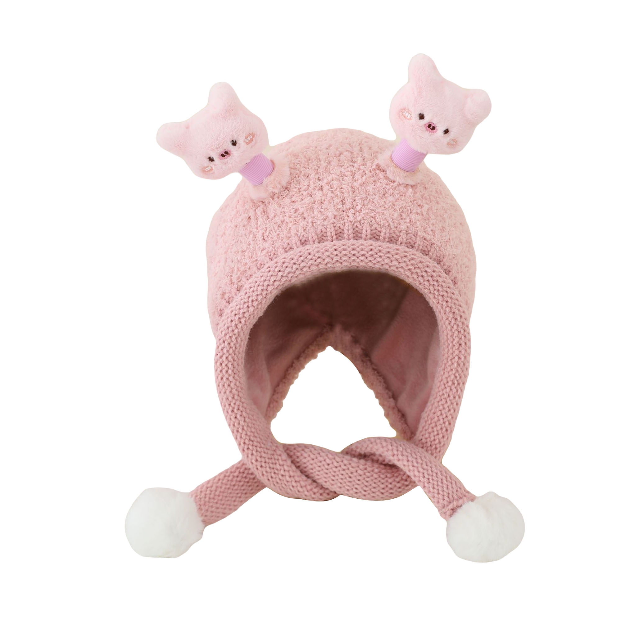ELF Baby Winter Hat Cute Cartoon Knit Beanies Soft Warm Cap with Glowing Tentacles for Infant